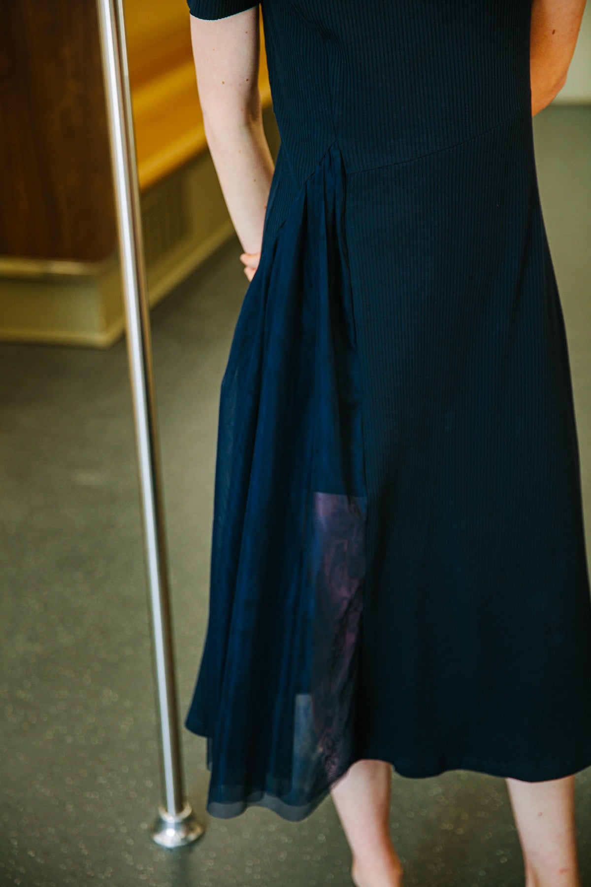 SKYE San Francisco SF California shop ethical sustainable modern minimalist luxury women fashion Corentin Dress Blue