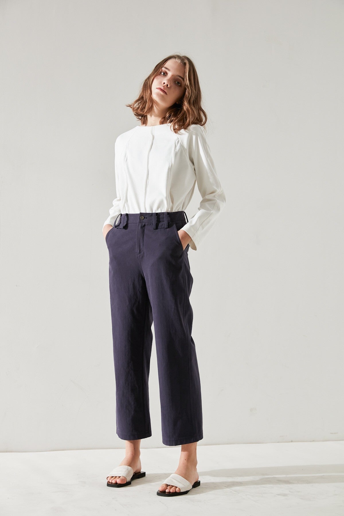 SKYE San Francisco SF California shop ethical sustainable modern minimalist quality women clothing fashion Fayette Cropped Pants 3