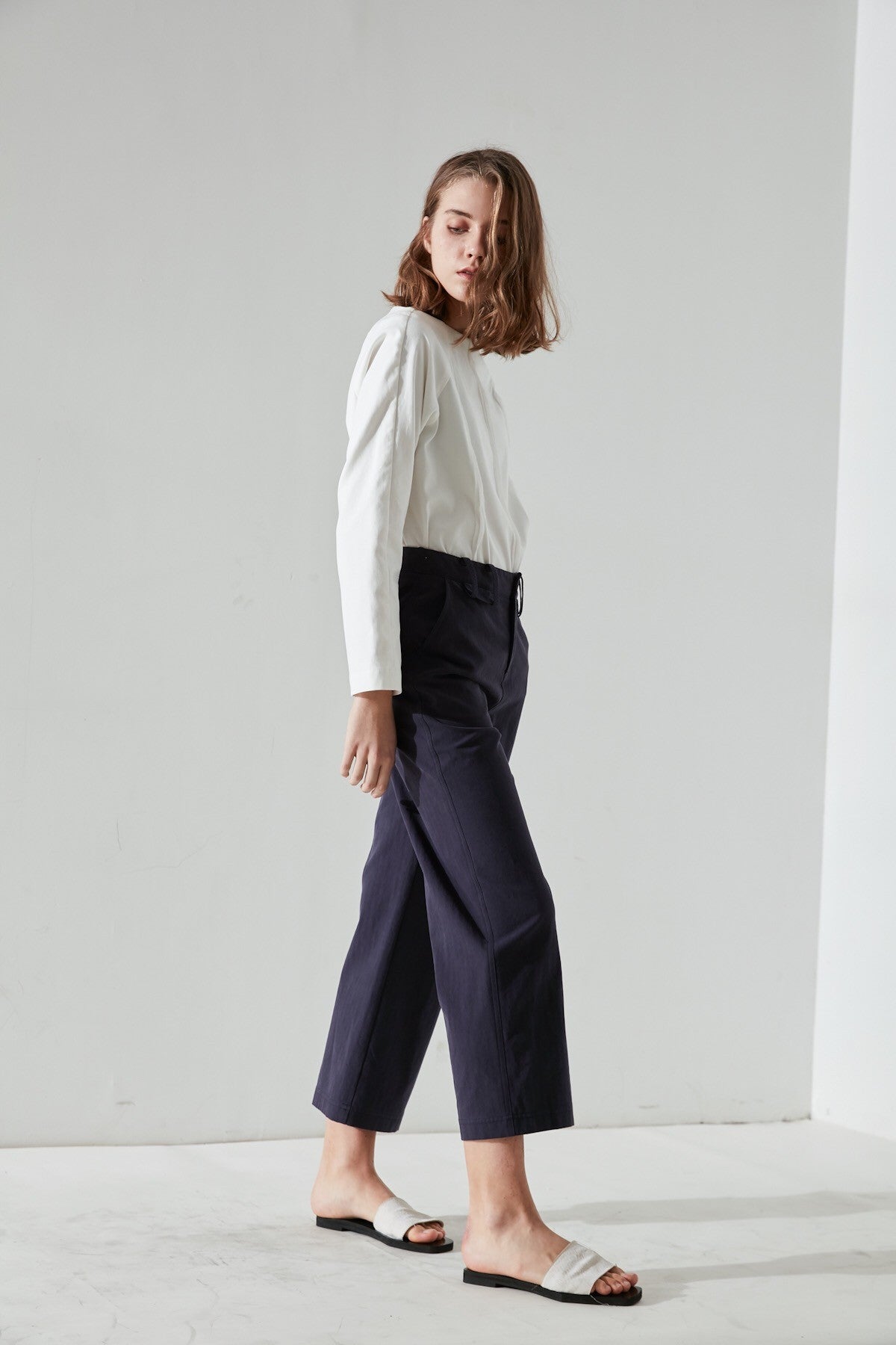 SKYE San Francisco SF California shop ethical sustainable modern minimalist quality women clothing fashion Fayette Cropped Pants