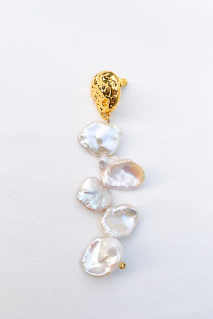 SKYE San Francisco SF California shop ethical sustainable modern minimalist quality women jewelry Seraphine 18K Gold Freshwater Pearl Earrings 8