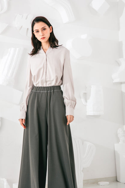 SKYE San Francisco SF shop ethical modern minimalist quality women clothing fashion Eléonore Blouse light grey 2
