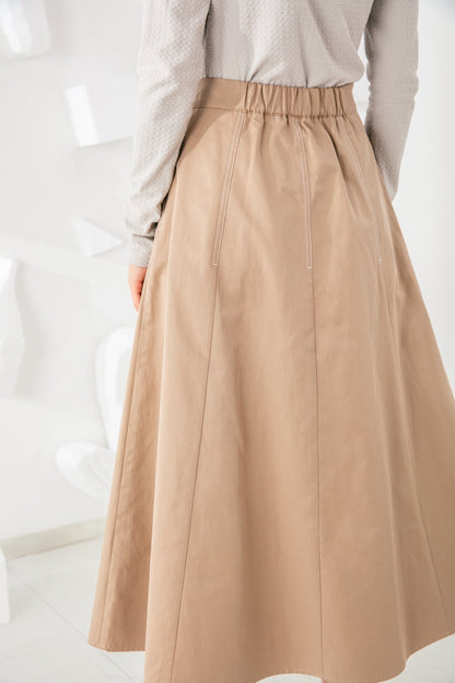SKYE San Francisco SF shop ethical modern minimalist quality women clothing fashion Jeanne Midi Skirt 6