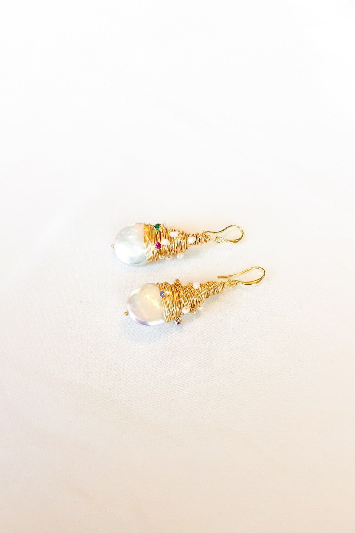 SKYE San Francisco SF shop ethical sustainable modern minimalist luxury women jewelry Spring 2020 Opale 18K Gold Freshwater Pearl Earrings 3