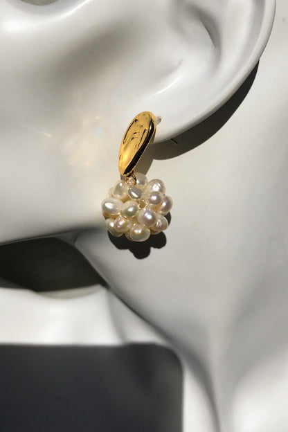 SKYE San Francisco SF shop ethical sustainable modern minimalist luxury women jewelry Spring 2020 Pipi 18K Gold Freshwater Pearl Earrings