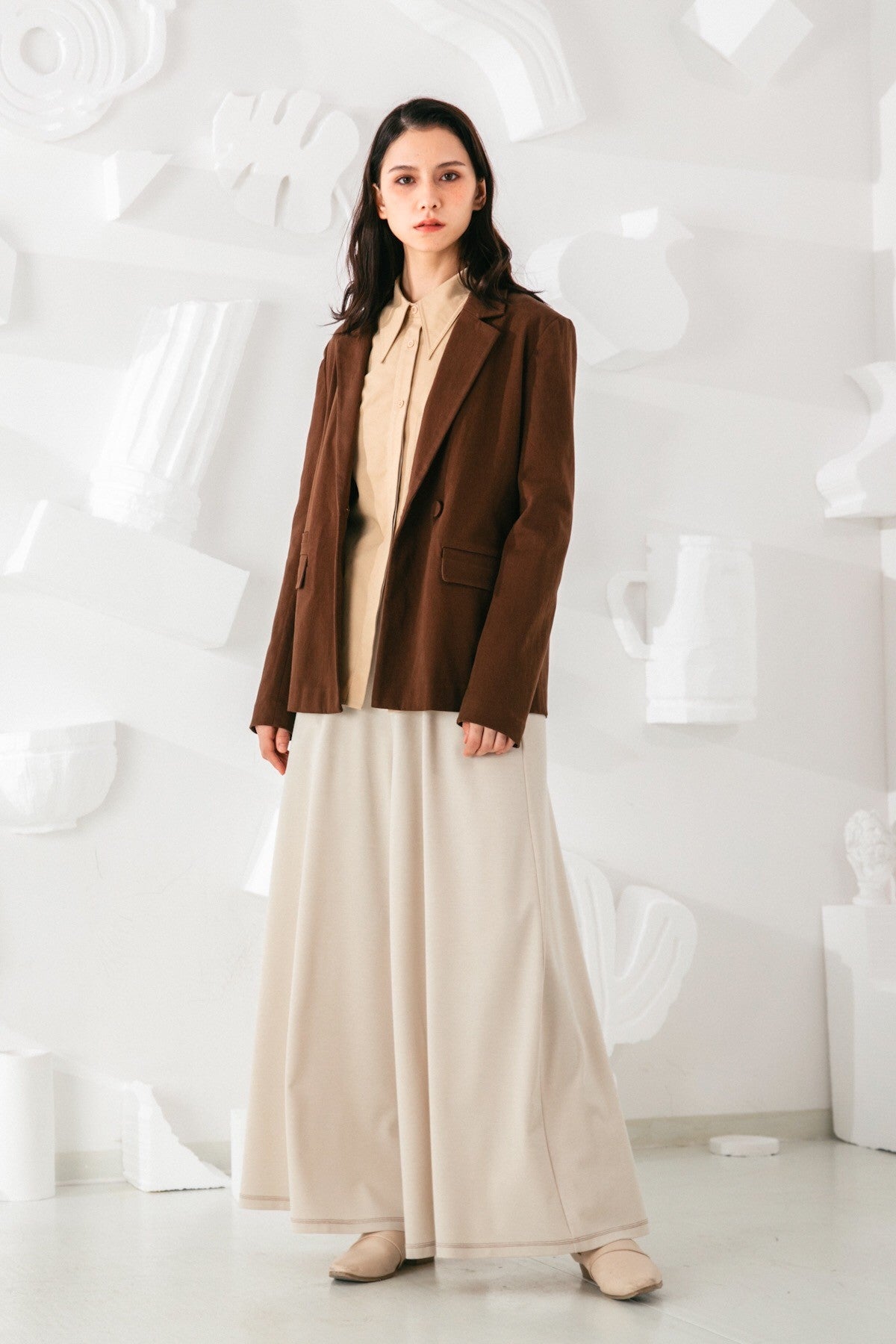 SKYE San Francisco SF shop ethical sustainable modern minimalist quality women clothing fashion Stéphane Pants beige 4