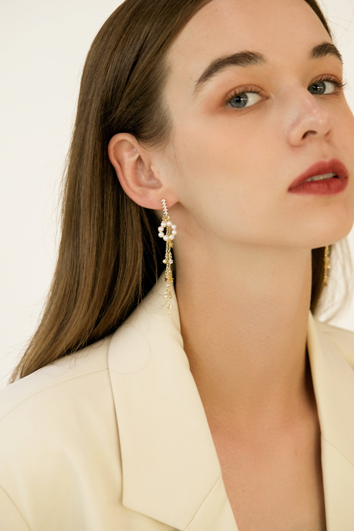 SKYE San Francisco Shop Chic Modern Elegant Classy Women Jewelry French Parisian Minimalist Anna Freshwater Pearl Star Drop Earrings 4