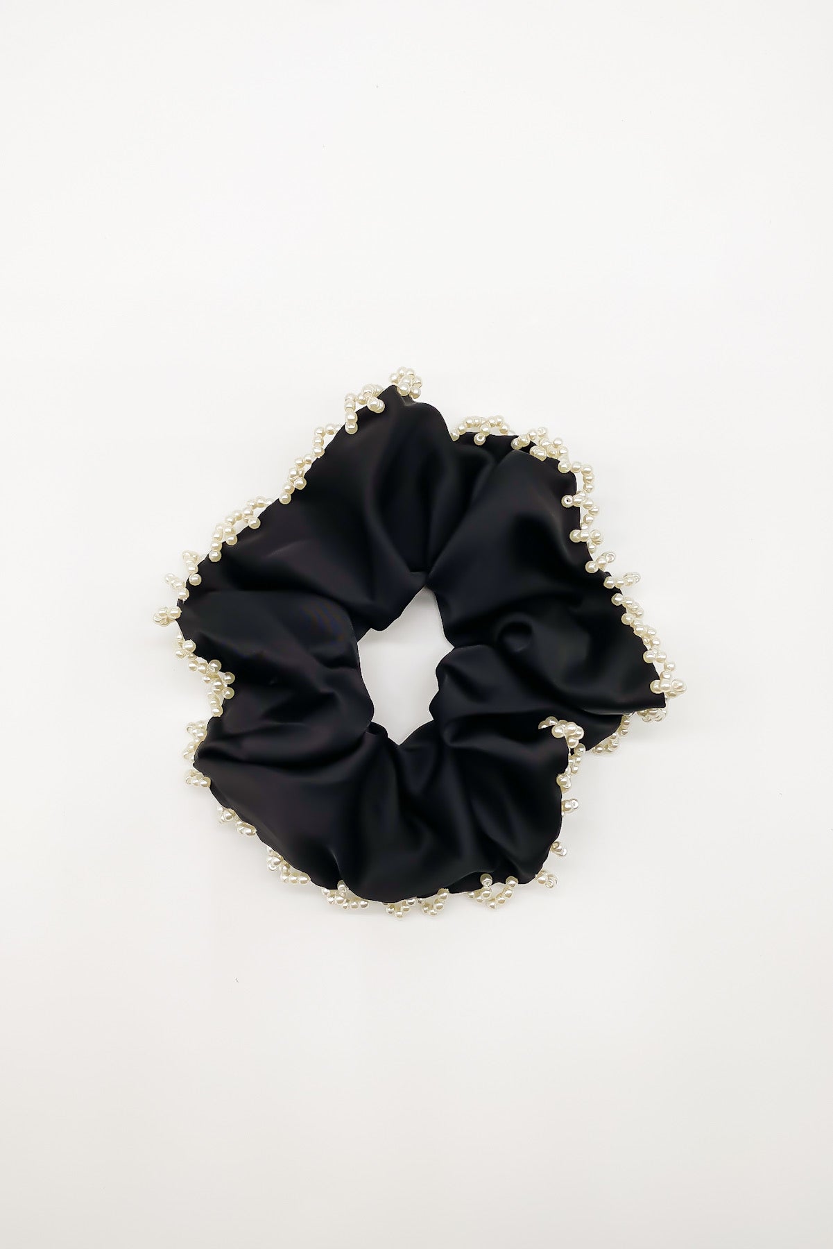 SKYE San Francisco Shop Chic Modern Elegant Classy Women Jewelry French Parisian Minimalist Mabel Pearl Satin Scrunchie 2