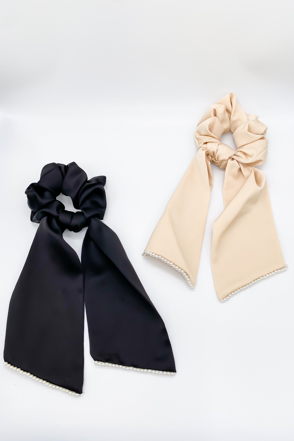 SKYE San Francisco Shop Chic Modern Elegant Classy Women Jewelry French Parisian Minimalist Simon Silk Satin Scarf Pearl Scrunchie 2