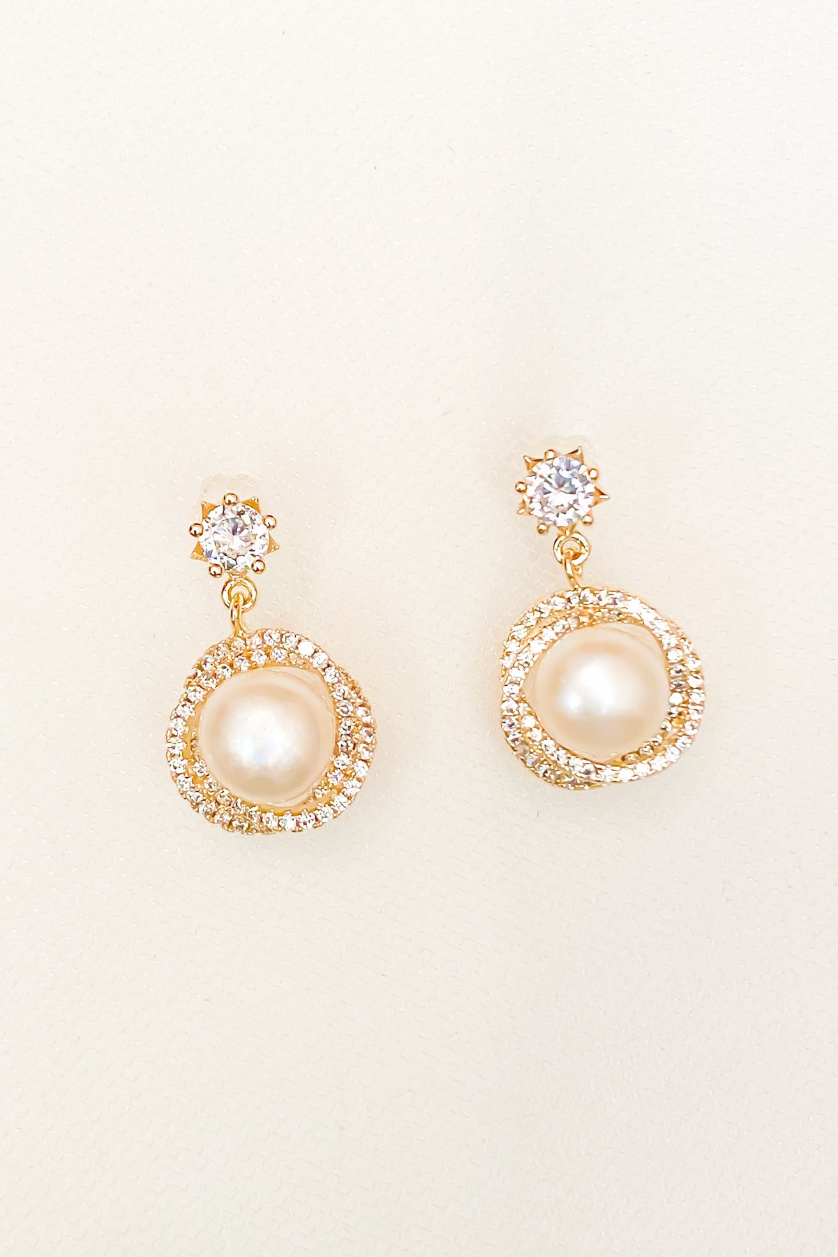 SKYE San Francisco Shop SF Chic Modern Elegant Classy Women Jewelry French Parisian Minimalist Alexandrine 18K Gold Crystal Pearl Earrings 6