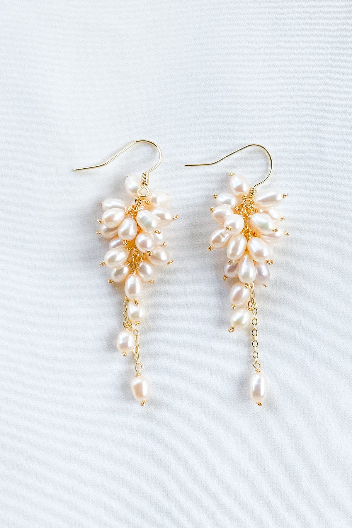 TFC Daisy Pearl Gold Plated Earrings