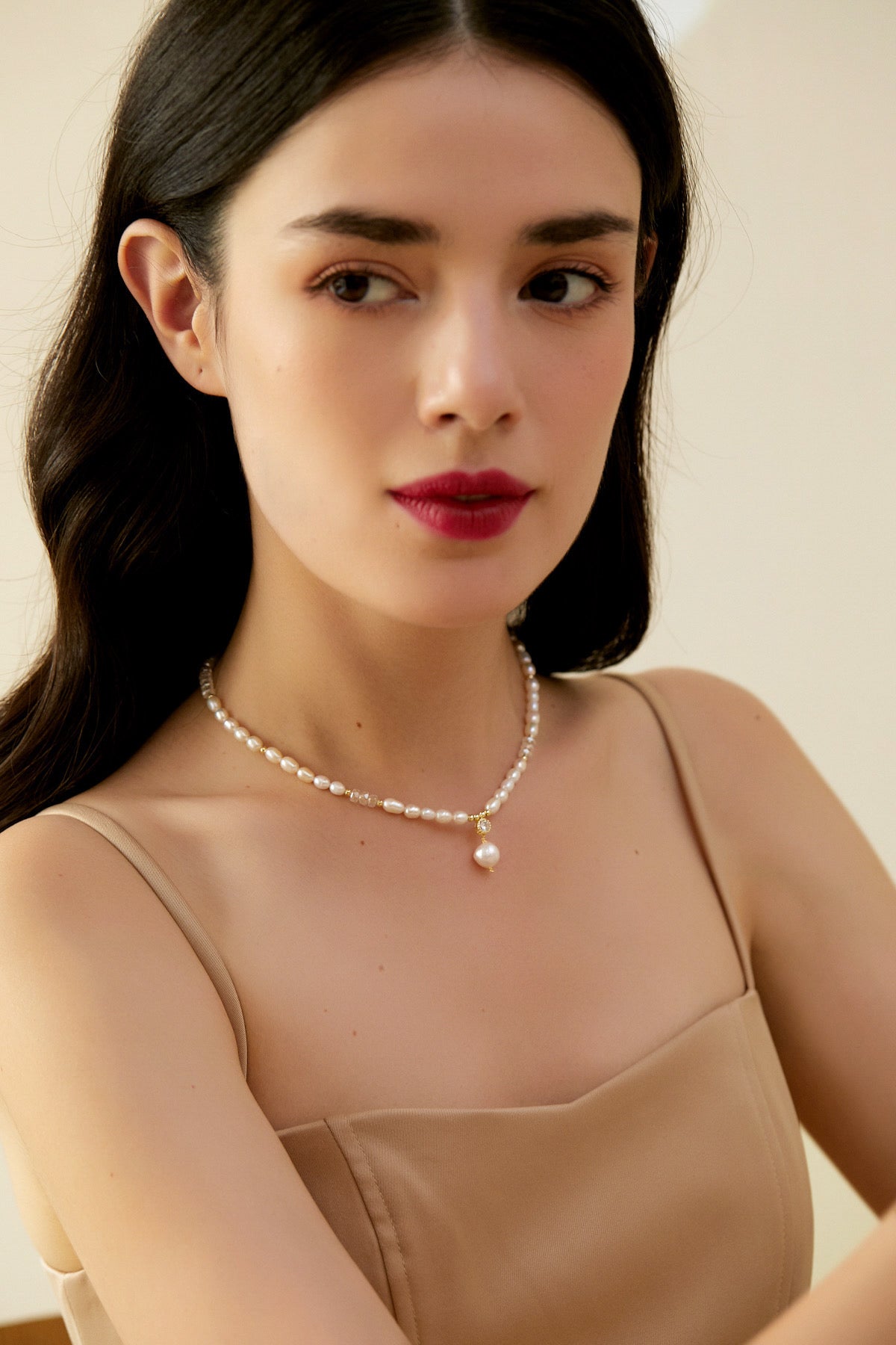 SKYE San Francisco Shop SF Chic Modern Elegant Classy Women Jewelry French Parisian Minimalist Lena pearl chocker necklace 10