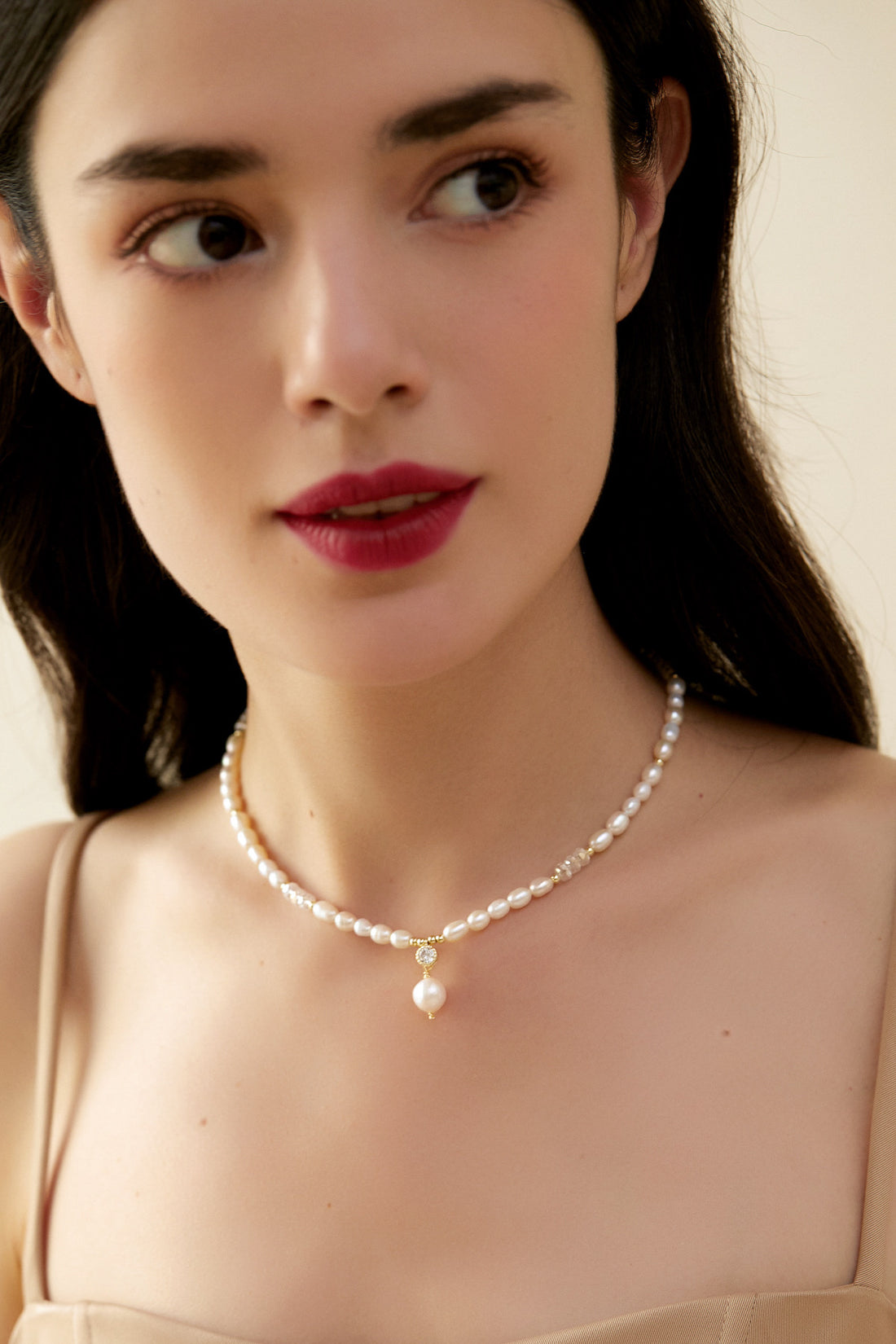 SKYE San Francisco Shop SF Chic Modern Elegant Classy Women Jewelry French Parisian Minimalist Lena pearl chocker necklace 9