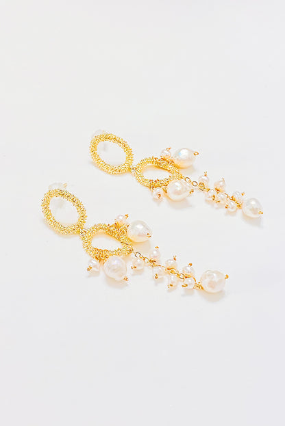 SKYE San Francisco Shop SF Chic Modern Elegant Classy Women Jewelry French Parisian Minimalist Liana 18K Gold Freshwater Pearl Earrings 5