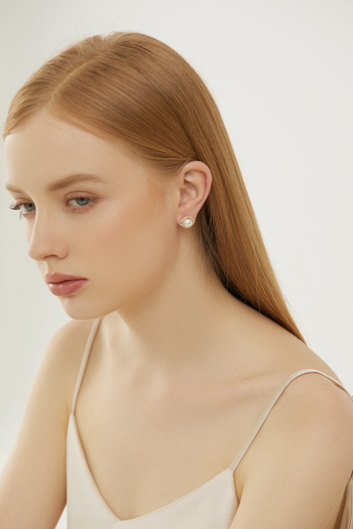 SKYE Shop Chic Modern Elegant Classy Women Jewelry French Parisian Minimalist Alexandra Freshwater Pearl Stud Earrings 2