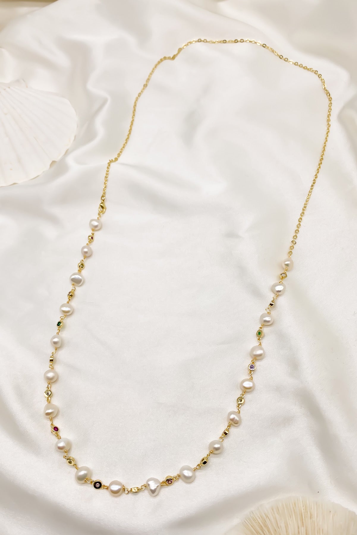 SKYE Shop Chic Modern Elegant Classy Women Jewelry French Parisian Minimalist Caledonia Freshwater Pearl Gold Jewel Necklace 8