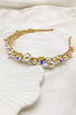 SKYE Shop Chic Modern Elegant Classy Women Jewelry French Parisian Minimalist Marcelle Pearl Crystal Gold Headband 3