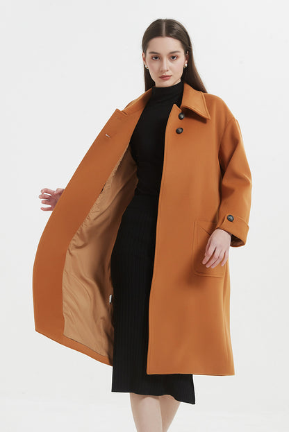 SKYE Shop Chic Modern Elegant Timeless Women Clothing French Parisian Minimalist Annabelle Long Wool Coat 8