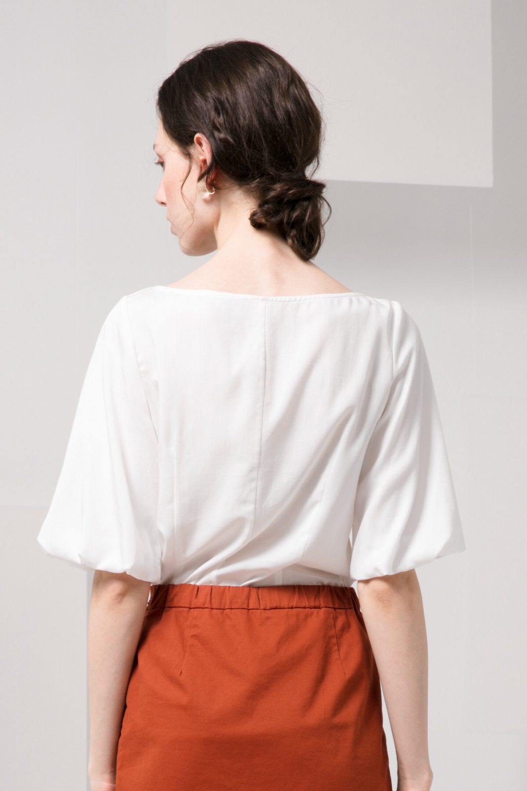 SKYE minimalist women clothing fashion Kai Knot Top white 6