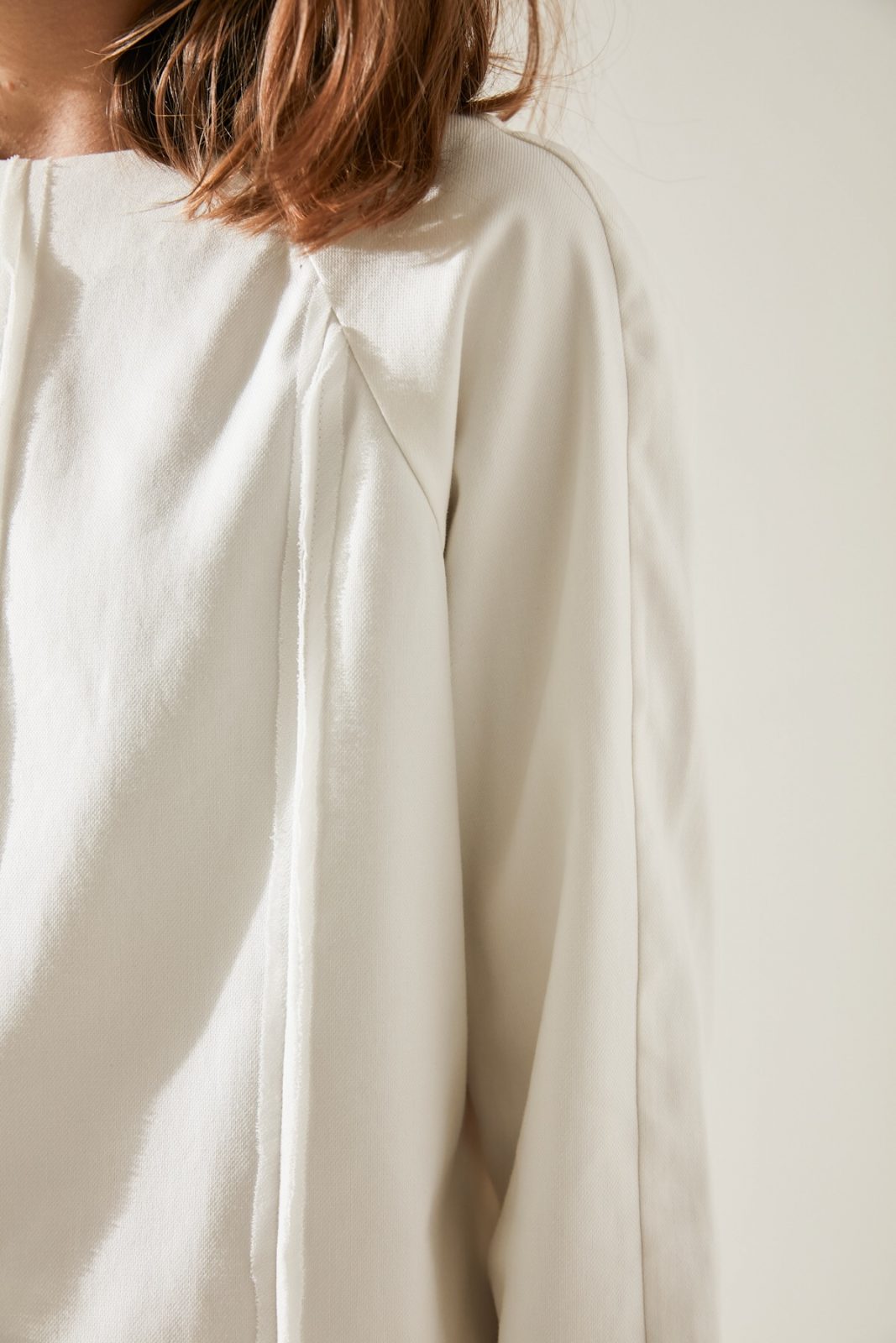SKYE minimalist women clothing fashion Kate Chiffon Blouse Top white 3
