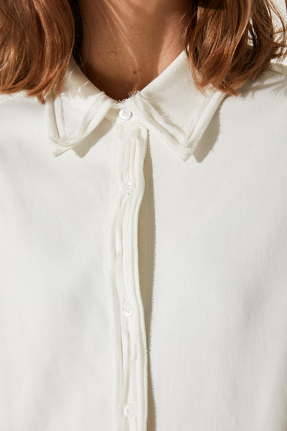 SKYE minimalist women clothing fashion Katie Chiffon Dress white 2