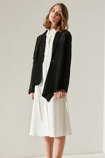 SKYE minimalist women clothing fashion Katie Chiffon Dress white 4