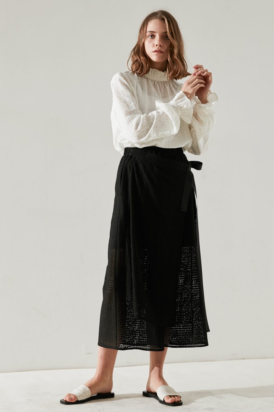 SKYE minimalist women fashion Aria cuolettes lace black