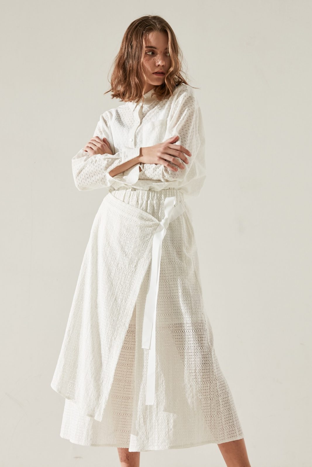 SKYE minimalist women fashion Aria cuolettes lace white 3