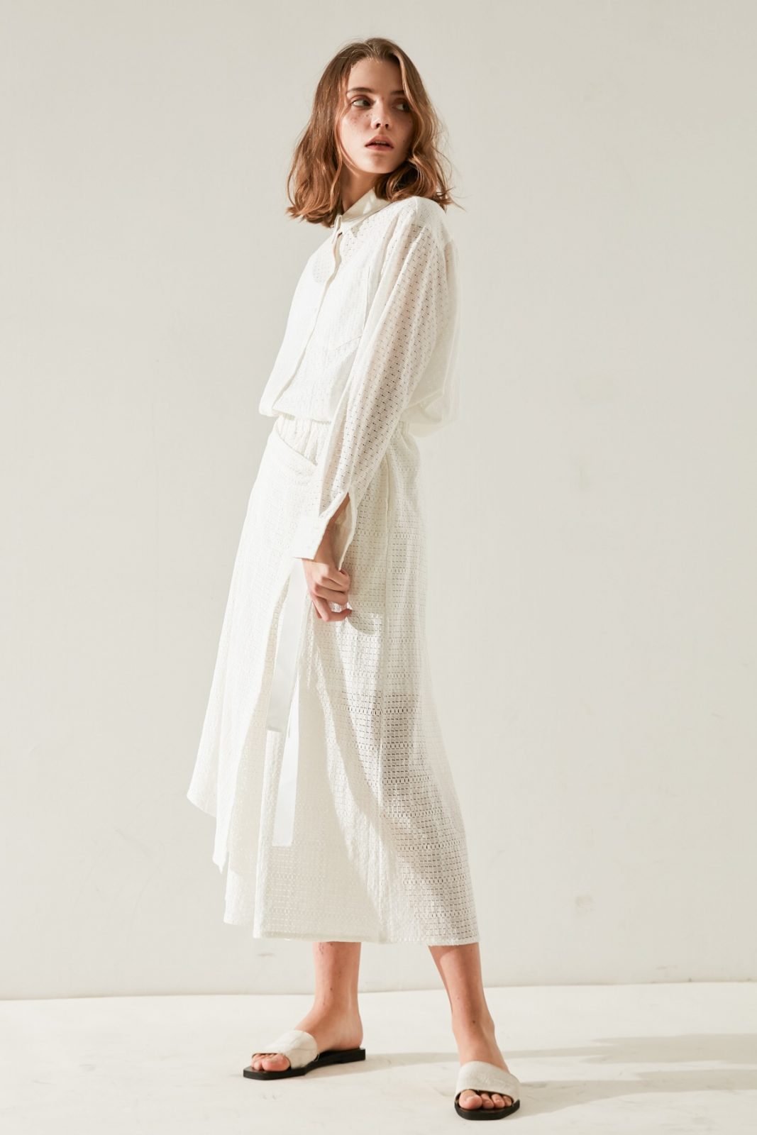 SKYE minimalist women fashion Aria cuolettes lace white