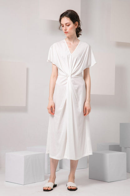 SKYE modern minimalist women clothing fashion Calla Dress white