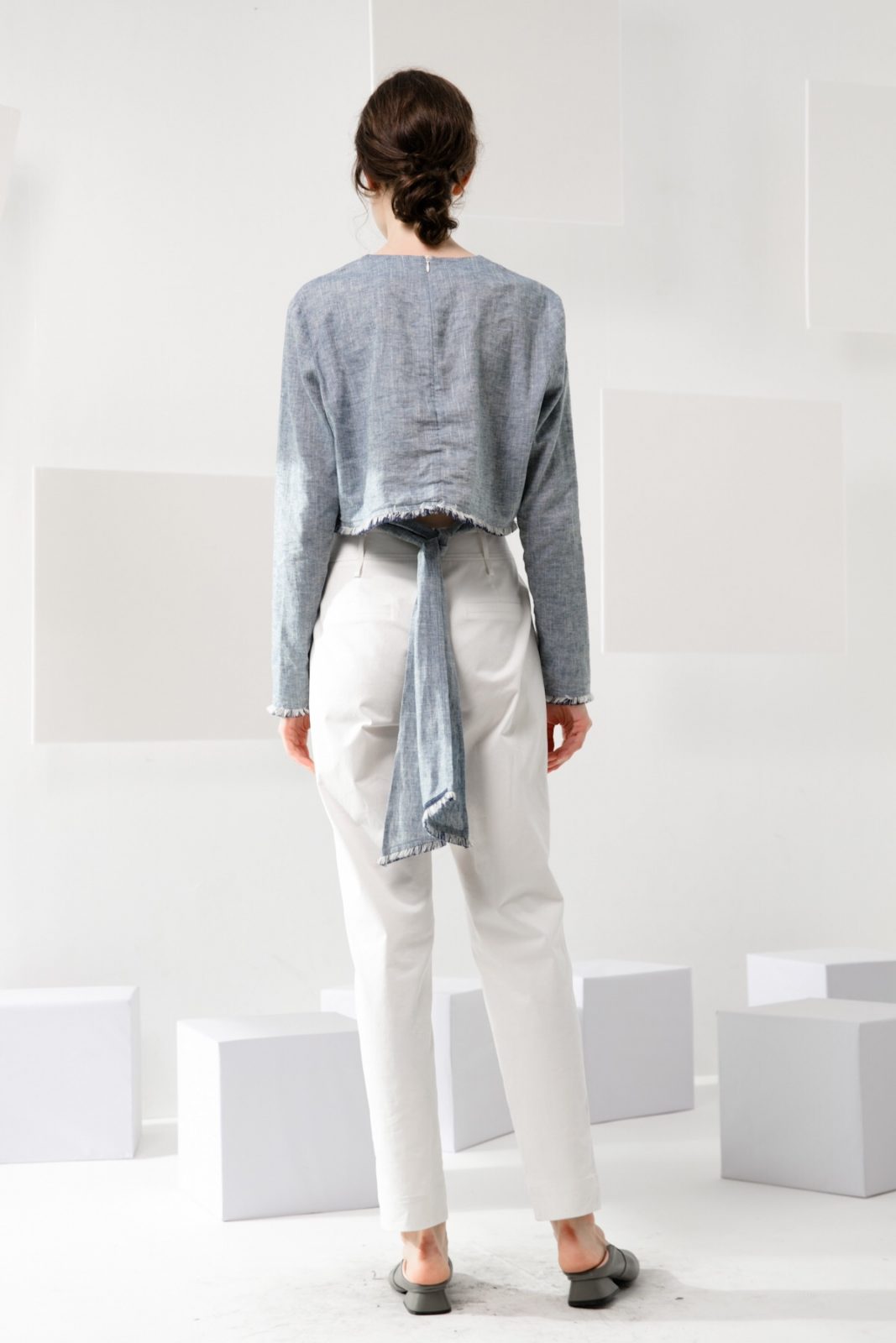 SKYE modern minimalist women clothing fashion Elise Pants white 3