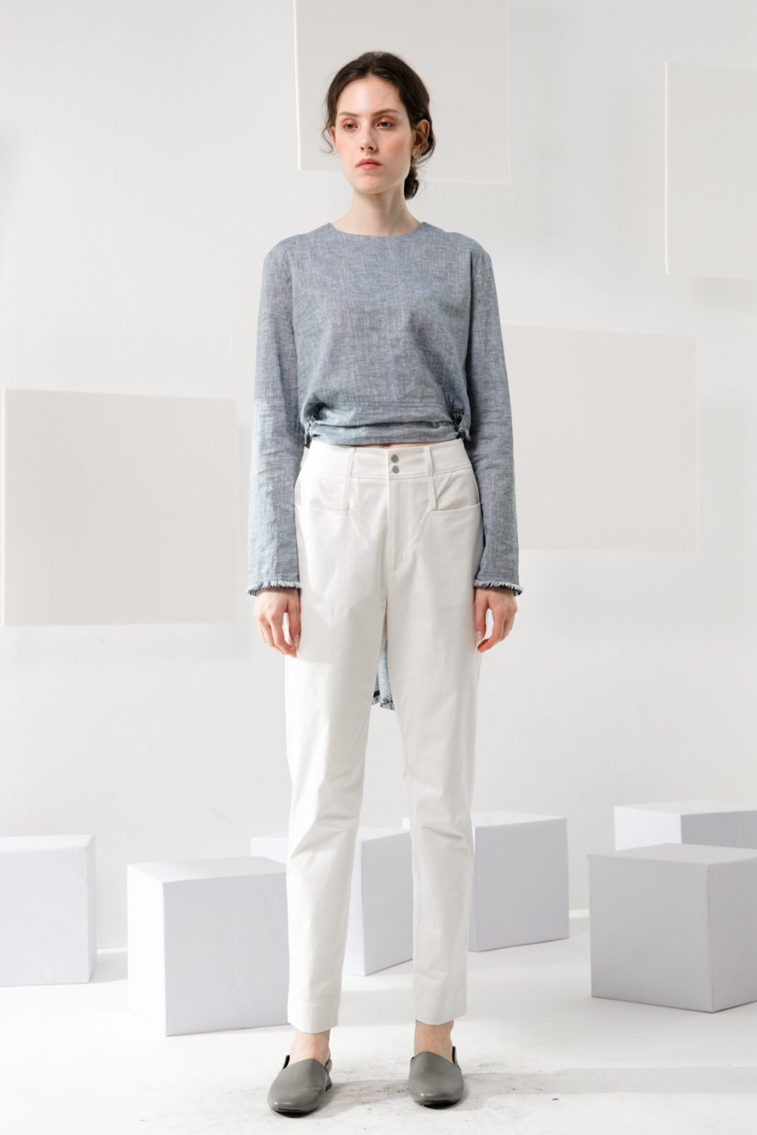 SKYE modern minimalist women clothing fashion Elise Pants white 4