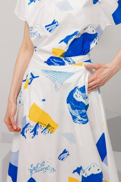 SKYE modern minimalist women clothing fashion Erin Midi Skirt interstellar 5