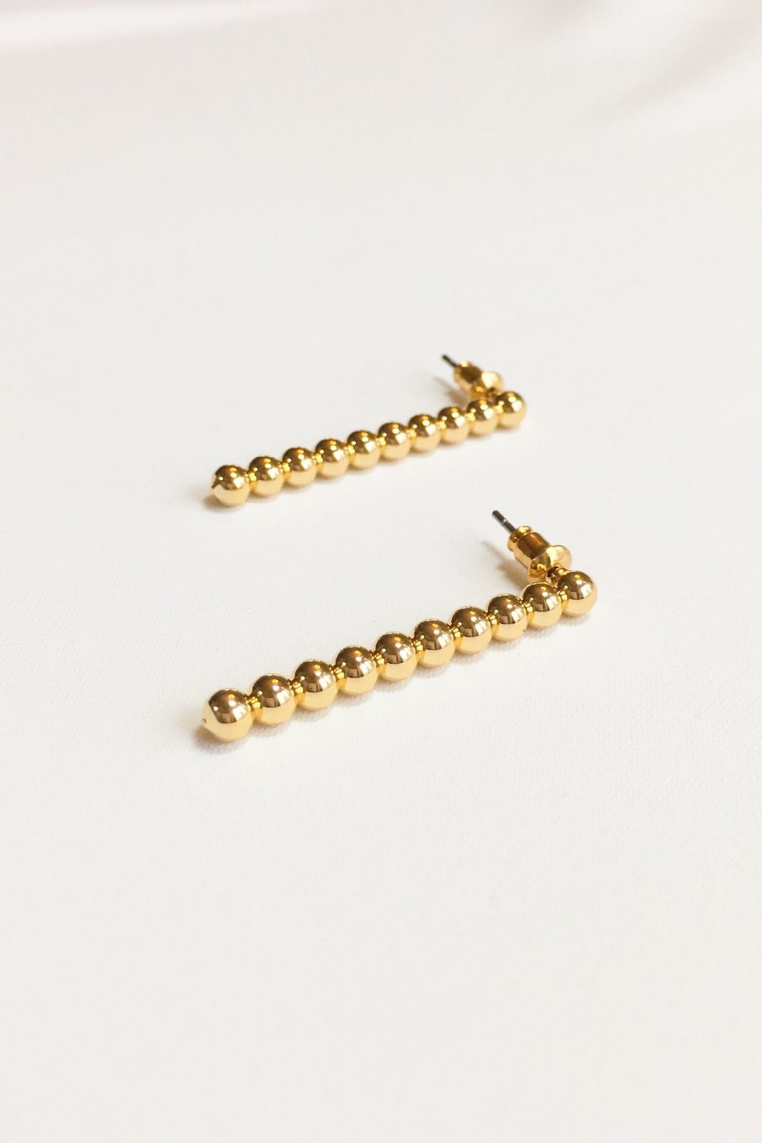 SKYE modern minimalist women fashion accessories Alexi 18K Gold Bead Earrings 2