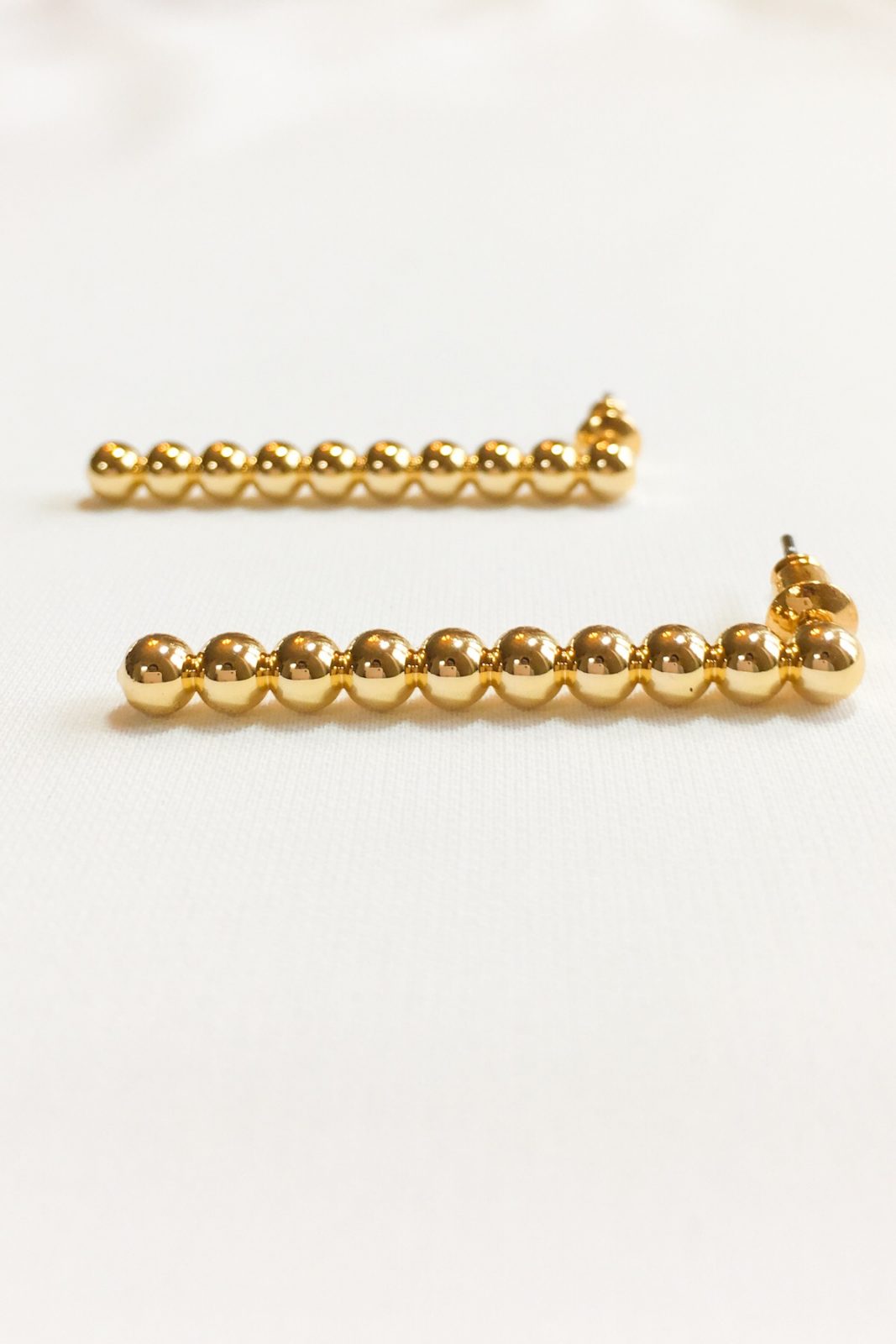 SKYE modern minimalist women fashion accessories Alexi 18K Gold Bead Earrings 3