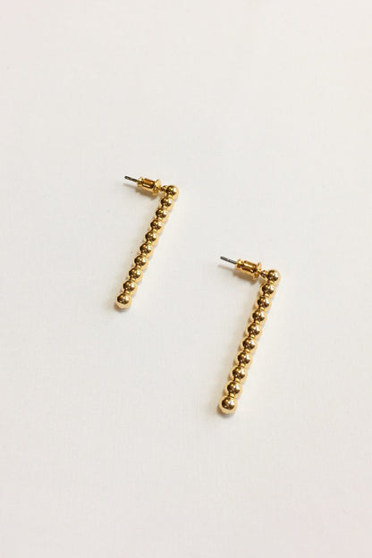 SKYE modern minimalist women fashion accessories Alexi 18K Gold Bead Earrings 4