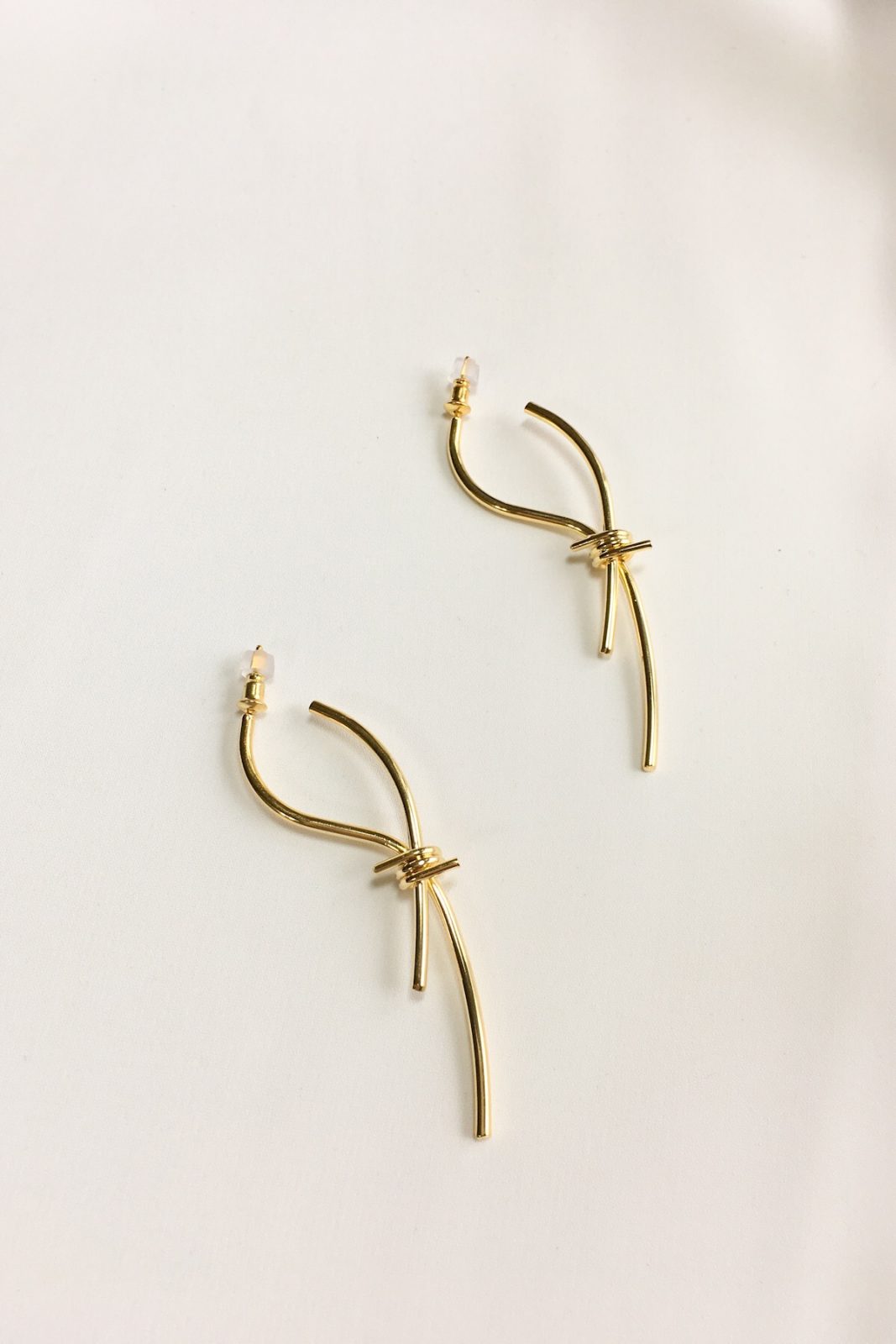 SKYE modern minimalist women fashion accessories Elaina 18K Gold Twists Earrings 5