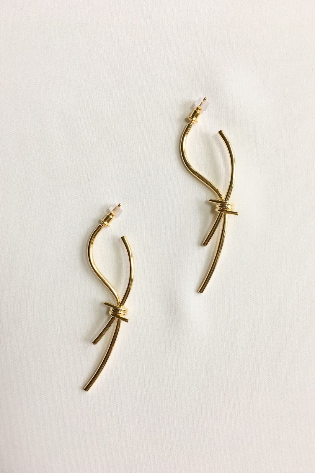 SKYE modern minimalist women fashion accessories Elaina 18K Gold Twists Earrings