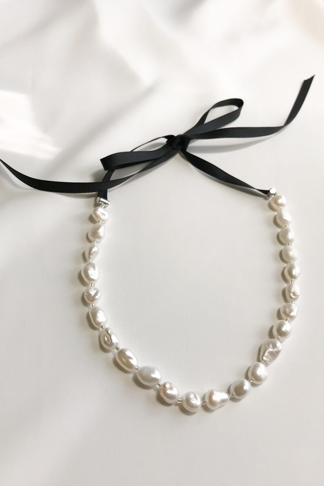 SKYE modern minimalist women fashion accessories Elaine Freshwater Baroque Pearl Necklace 2