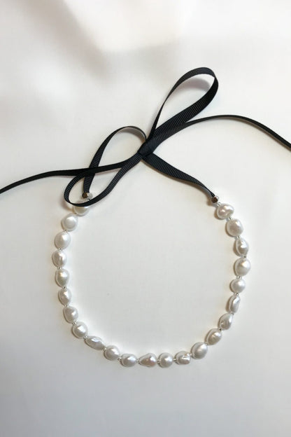 SKYE modern minimalist women fashion accessories Elaine Freshwater Baroque Pearl Neclace