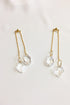 SKYE modern minimalist women fashion accessories Lumiere 18K Gold Austrian Crystal Drop Earrings 3