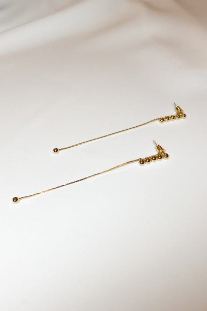 SKYE modern minimalist women fashion accessories Vella 18K Gold Earrings 5
