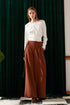 SKYE modern minimalist women fashion white wrap waist top