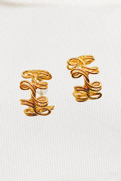 Sevyn Gold Twisted Mini Hoop Earrings 5