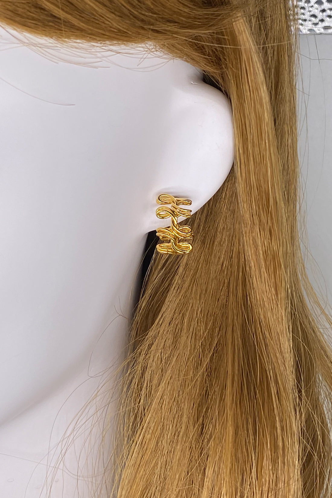 Sevyn Gold Twisted Mini Hoop Earrings
